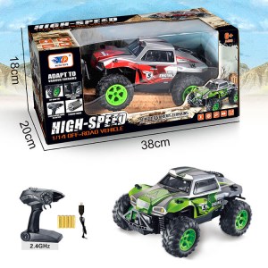 2.4GHz 1-14 Scale Green Color High-Speed RC vehicle (1)